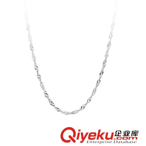 S925純銀產(chǎn)品 廠家直銷(xiāo) S925純銀水波鏈 zp單鏈 配吊墜/墜子鏈子時(shí)尚百搭