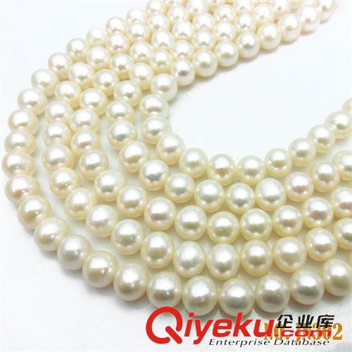 珍珠項鏈 pearl jewelry專業(yè)飾品加工9-10mm近圓珍珠項鏈批發(fā)外貿(mào)熱銷貨源