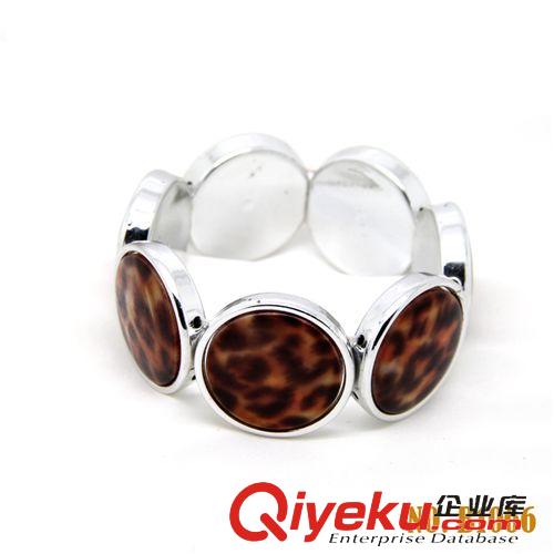 貝殼珍珠飾品 歐美明星款身上豹紋手鐲寬 外貿(mào)天然貝殼飾品 大氣豹紋貝殼手鏈原始圖片2