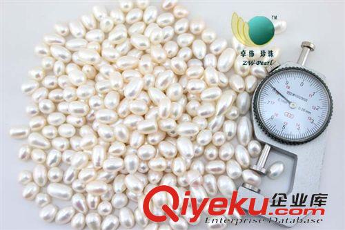 珍珠散珠-The pearl disperses 卓偉珍珠 淡水珍珠AAA級8mm 米型原料散珠現(xiàn)加工用 140139