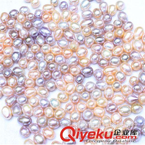 珍珠散珠-The pearl disperses 淡水珍珠散珠 原料現(xiàn)場(chǎng)加工項(xiàng)飾 10mm米型散珠批發(fā) 140535