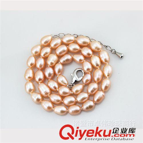 珍珠項鏈-Pearl necklace 《推薦》諸暨珍珠 AAA級米型項鏈7-8mm 飾品 140606原始圖片3