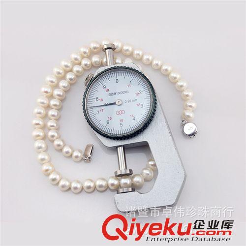 珍珠项链-Pearl necklace 《推荐》珍珠项链 四面光7.5mm项饰 诸暨饰品  中档项链 140636