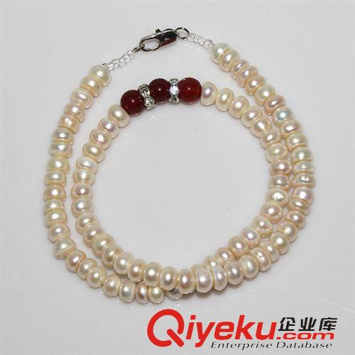 珍珠項(xiàng)鏈-Pearl necklace 【卓偉珍珠】珍珠項(xiàng)鏈11mm沖頭近圓表面有斑點(diǎn) 地攤貨源140608