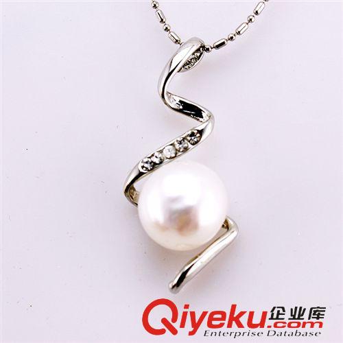 珍珠吊墜-The pearl hangs fall 珍珠項(xiàng)墜 S型珍珠吊墜 12mm項(xiàng)飾 外貿(mào)出口首飾 140709