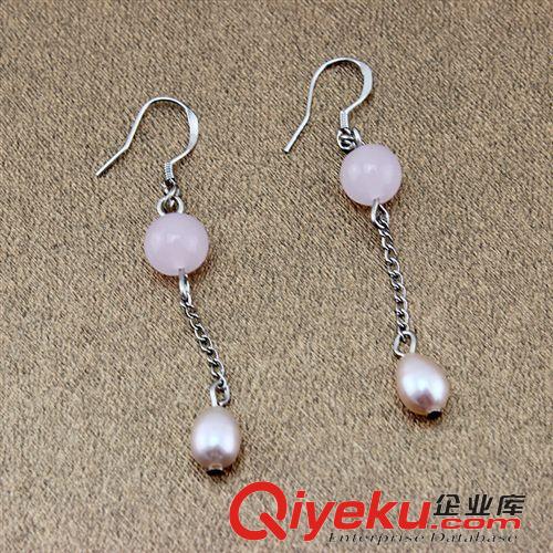 珍珠耳飾-Pearl ear ornament 珍珠耳環(huán)  二排鉆珍珠 外貿(mào) 珍珠批發(fā) 140830