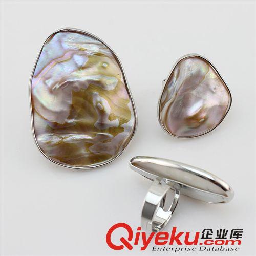 珍珠戒指-Pearl ring 卓偉珍珠 珍珠戒指 珍珠批發(fā) 貝殼異形外貿(mào)戒指Pearl Ring 140917原始圖片2