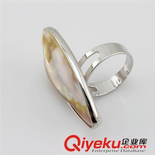 珍珠戒指-Pearl ring 卓偉珍珠 珍珠戒指 珍珠批發(fā) 貝殼異形外貿(mào)戒指Pearl Ring 140917原始圖片3