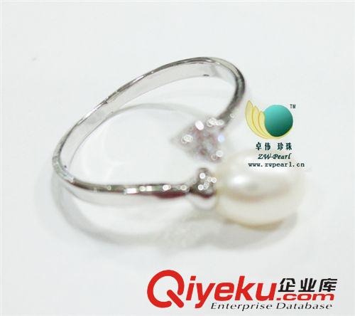 珍珠戒指-Pearl ring 珍珠戒指 925銀戒指型7-8珍珠飾品 珍珠批發(fā) 小商品GF 110791