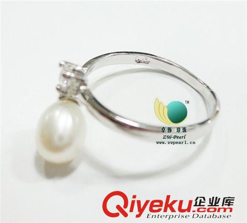 珍珠戒指-Pearl ring 珍珠戒指 925銀戒指型7-8珍珠飾品 珍珠批發(fā) 小商品GF 110791