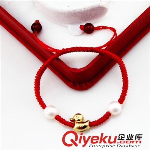 珍珠手鏈-Pearl bracelet 卓偉珍珠 8MM正圓珠 小黃鴨配件 兒童佩帶 珍珠手飾 140725