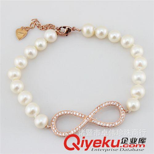 珍珠手鏈-Pearl bracelet 卓偉珍珠 兒童手鏈 線編圓珠 手飾 外貿出品首飾 140722