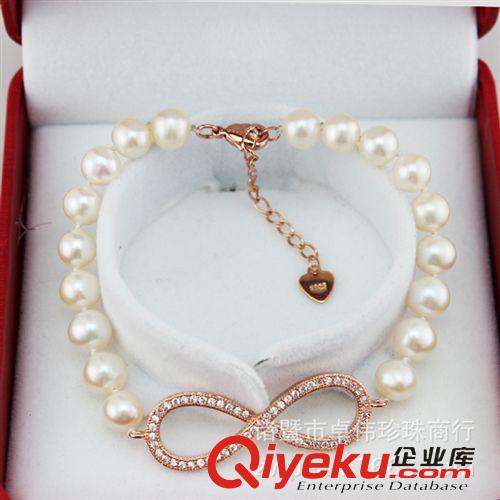 珍珠手鏈-Pearl bracelet 新品 外貿(mào)出口首飾 純銀飾品批發(fā) 淡水珍珠手鏈 諸暨珍珠 140612原始圖片3