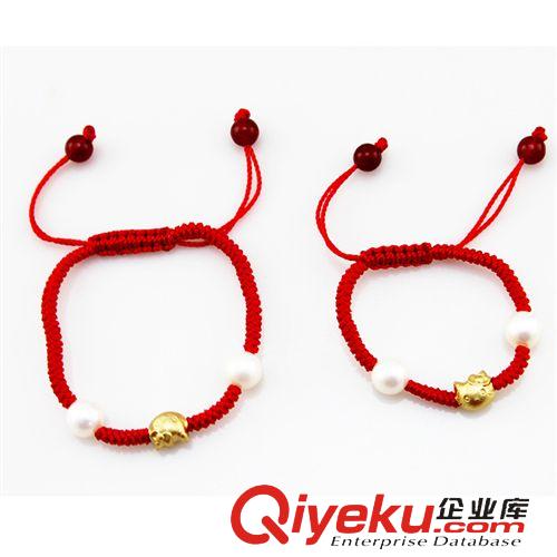 珍珠手链-Pearl bracelet 卓伟珍珠 淡水珍珠手链 儿童小饰品 8点正圆珍珠 KT猫配件140724