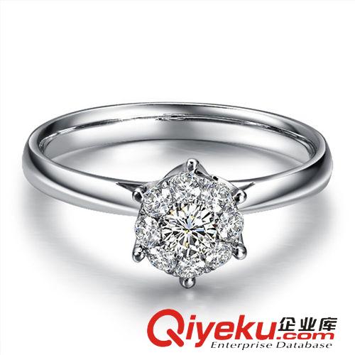 最近新款 鉆戒定做 珠寶鑲嵌加工 璀璨群鑲一克拉效果 正品南非鉆石戒指原始圖片3