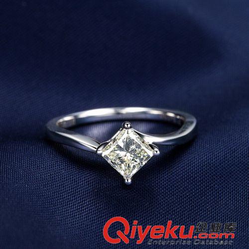 最近新款 鉆戒批發  珠寶18K白金鉆石女戒 天然南方鉆石鑲嵌加工定做原始圖片2