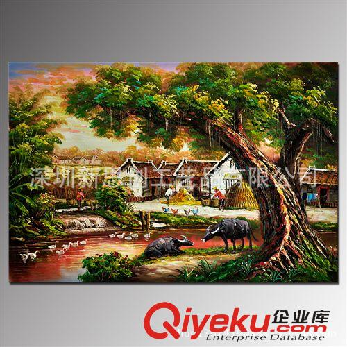 刀畫(huà) 山水風(fēng)景油畫(huà)  廠價(jià)批發(fā)60X90cm