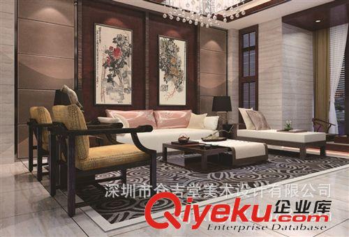 現代書畫名家F 【廠家批發gf名家字畫】傅抱石  瀑布30×54原始圖片3