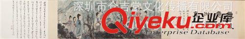 現代書畫名家F 【廠家批發gf名家字畫】傅抱石  游春圖119×19