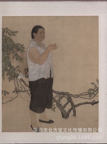 現代書畫名家H 【廠家批發gf名家字畫】韓天衡 荷花03-101×52