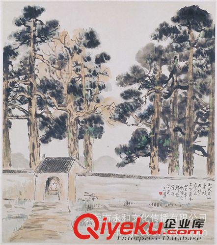 現(xiàn)代書畫名家X 【倉(cāng)吉堂藝品 gf名家字畫批發(fā)】徐悲鴻 老殿古杉圖30×34