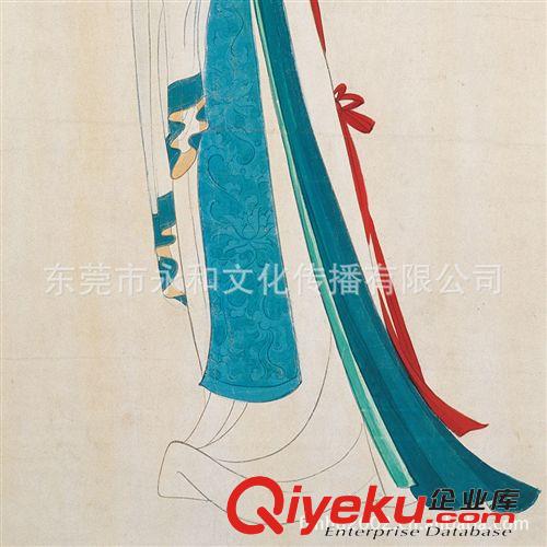現代書畫名家Z 【倉吉堂藝品 廠家供應名家字畫】張大千 仕女41.4×114原始圖片3