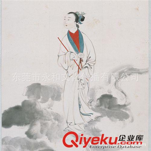 現(xiàn)代書畫名家Z 【倉吉堂藝品 廠家供應(yīng)名家字畫】張大千 仕女01-47.9×115