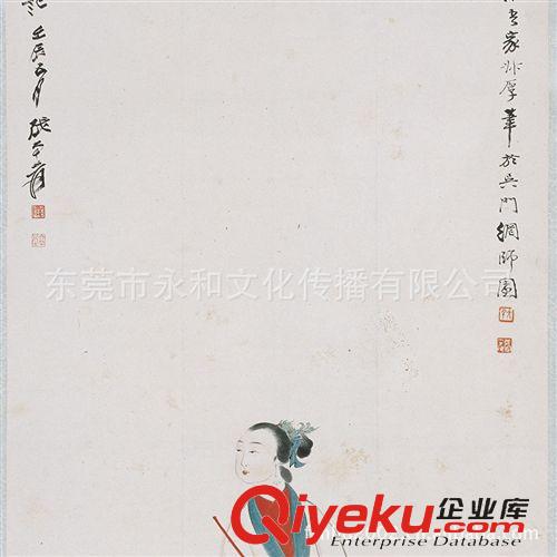 現(xiàn)代書畫名家Z 【倉吉堂藝品 廠家供應(yīng)名家字畫】張大千 仕女01-47.9×115