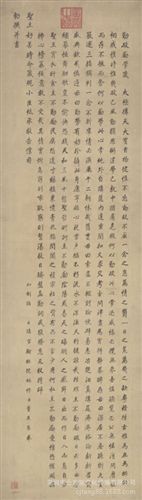 古代書法 【gf復(fù)制中國(guó)歷代書畫】明  董其昌  楷書  勤政勵(lì)學(xué)箴原始圖片3