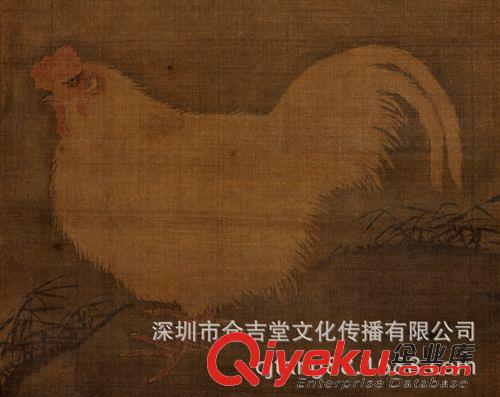 古代繪畫 【gf復制中國歷代書畫珍品】南宋  蘿窗  竹雞圖原始圖片2