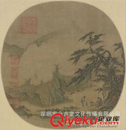 古代繪畫(huà) 【gf復(fù)制中國(guó)歷代書(shū)畫(huà)珍品】南宋  佚名  松谷問(wèn)道圖