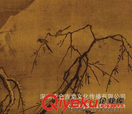 古代繪畫 【gf復(fù)制中國(guó)歷代書畫珍品】南宋  馬遠(yuǎn)  雪灘雙鷺圖