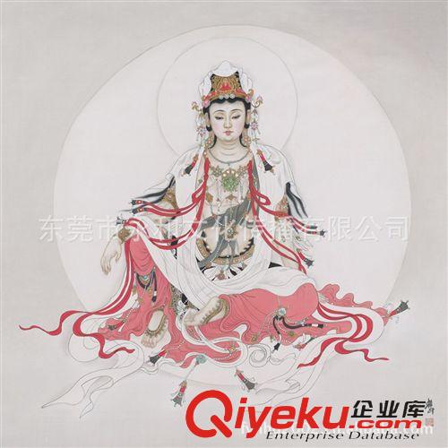 唐卡觀音佛像 【廠家供應(yīng)  倉(cāng)吉堂藝品】唐卡  水月觀音90×90