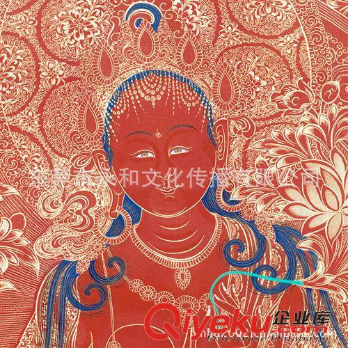 唐卡觀音佛像 【廠家供應(yīng)  倉(cāng)吉堂藝品】唐卡  綠度母紅唐72.6×98原始圖片3