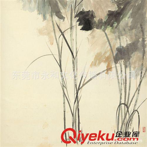 產(chǎn)品大全 廠家供應(yīng) 五色荷花70×134.9 名家張大千 畫心批發(fā)