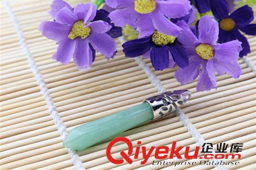 吊墜／吊牌 盛記寶石tr10*65mm綠東陵圓珠吊墜DIY飾品配件一件起批