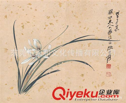 熱銷產品 大量供應 gf字畫 明 唐寅 風竹圖 金箔字畫批發(fā)