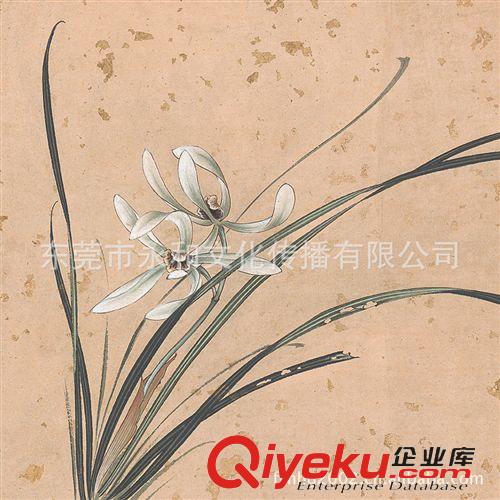 熱銷產品 廠家直銷 名家字畫張大千蘭花55.6×45.5  裝飾畫畫心批發原始圖片2