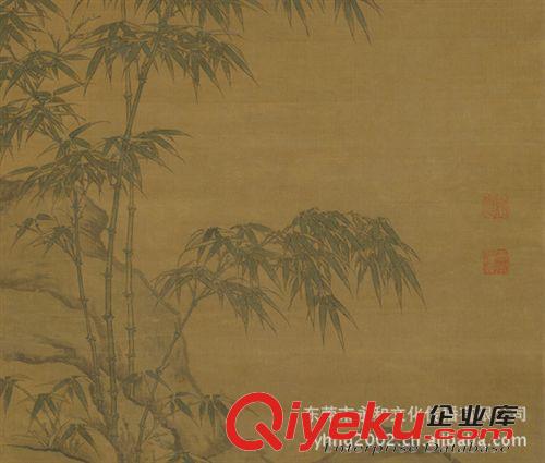 新品上市 【gf復制中國歷代書畫珍品】元  李衎  沐雨圖原始圖片2