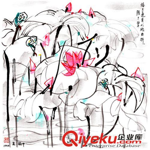 新品上市 【gf復制中國歷代書畫珍品】元  李衎  沐雨圖