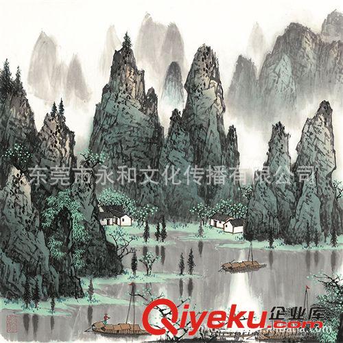 現(xiàn)代書畫名家 B 【廠家供應(yīng)  名家國畫山水】白雪石  千峰競秀69x138原始圖片2