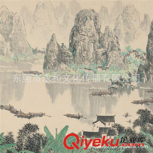 現(xiàn)代書畫名家 B 廠家供應(yīng) 家居裝飾字畫 白雪石 漓江 仿古畫心原始圖片2