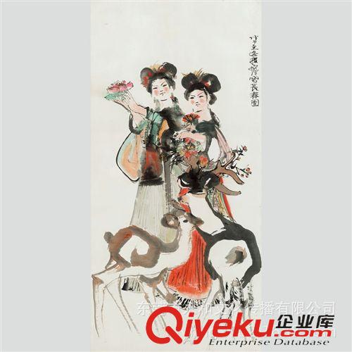 現(xiàn)代書畫名家 C 【廠家批發(fā)供應(yīng)gf名家字畫】程十發(fā)  雄雞圖軸68X46