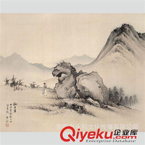 現代書畫名家 C 【廠家批發供應gf名家字畫】陳少梅 人物圖41×94