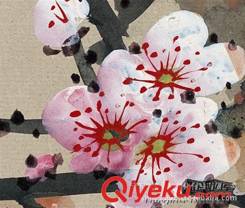 現(xiàn)代書(shū)畫(huà)名家 D 【gf復(fù)制中國(guó)歷代書(shū)畫(huà)珍品】董壽平  紅梅原始圖片3