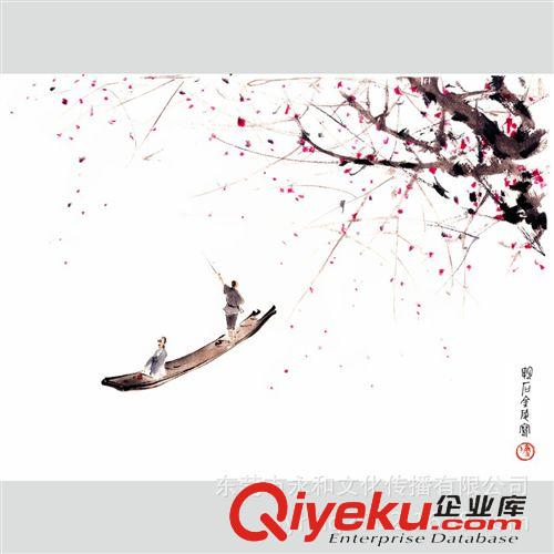 現(xiàn)代書畫名家 F 【廠家批發(fā)gf名家字畫】傅抱石  芙蓉園69×50