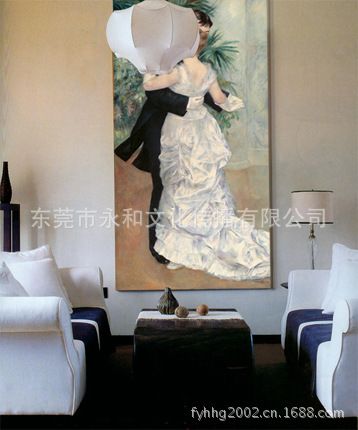 現(xiàn)代書畫名家 F 【廠家批發(fā)gf名家字畫】馮長江 執(zhí)團(tuán)扇的麗人90×97原始圖片3