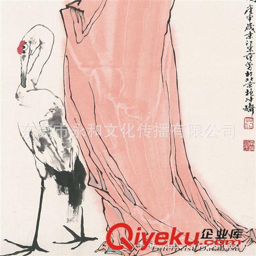 現代書畫名家 F 【廠家批發供應gf名家字畫】范曾  鶴子梅68×101原始圖片3
