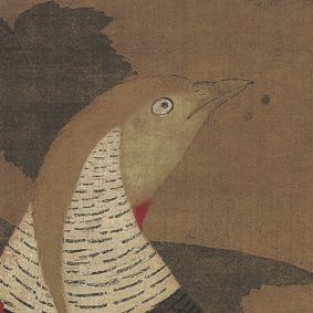 古代繪畫(huà) 【gf字畫(huà)】北宋  趙佶  芙蓉錦雞圖原始圖片2