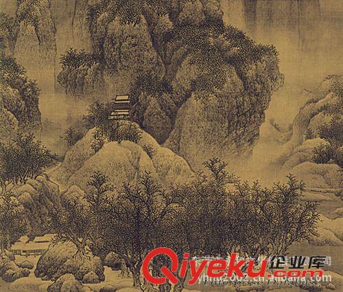 古代繪畫 【gf真復(fù)制中國歷代法書名畫】北宋  范寬  雪景寒林圖原始圖片2